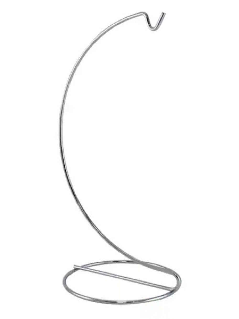 Silver Ornament 9” Stand. New. Fits Swarovski and Waterford Ornaments.